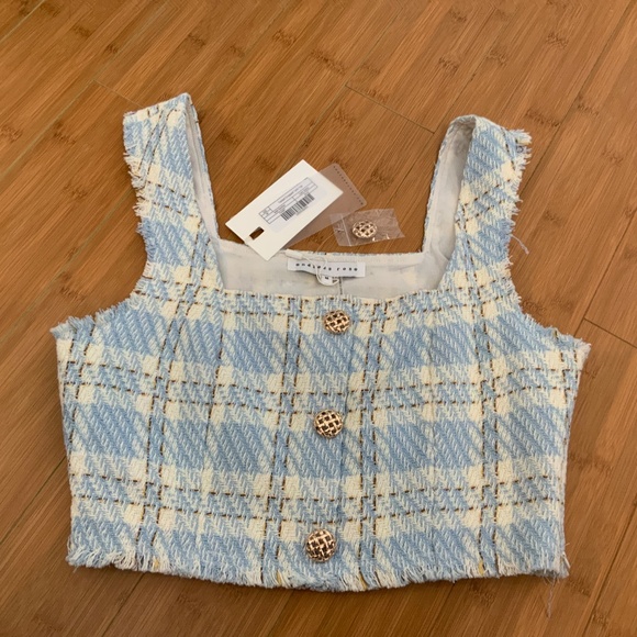 Endless Rose Cropped Tweed Tank - Picture 4 of 4